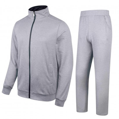 Tracksuit Long Sleeve Full-Zip Running Jogging Sports Jacket and Pants